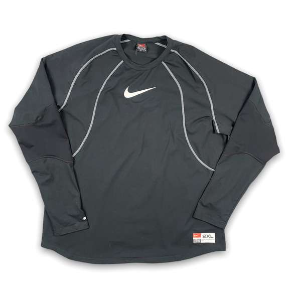 Nike Other - Vintage Nike Training Shirt Dri Fit Long Sleeve Center Swoosh Logo Size 2XL